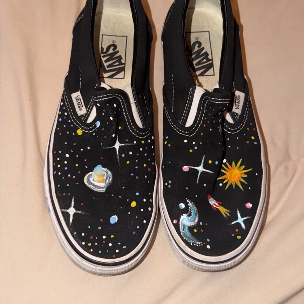 Vans Cosmic Black Slip-On Sneakers